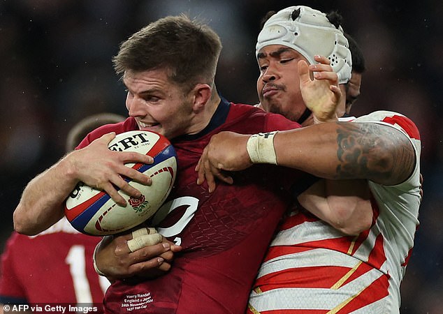 The visitors could not score until England led 28-0, with Dylan Riley logging Japan's first try