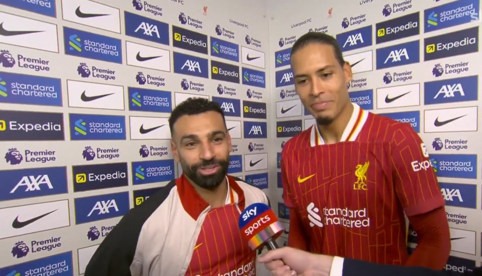 Salah and Van Dijk made light of Carragher's recent view on the Egypt international