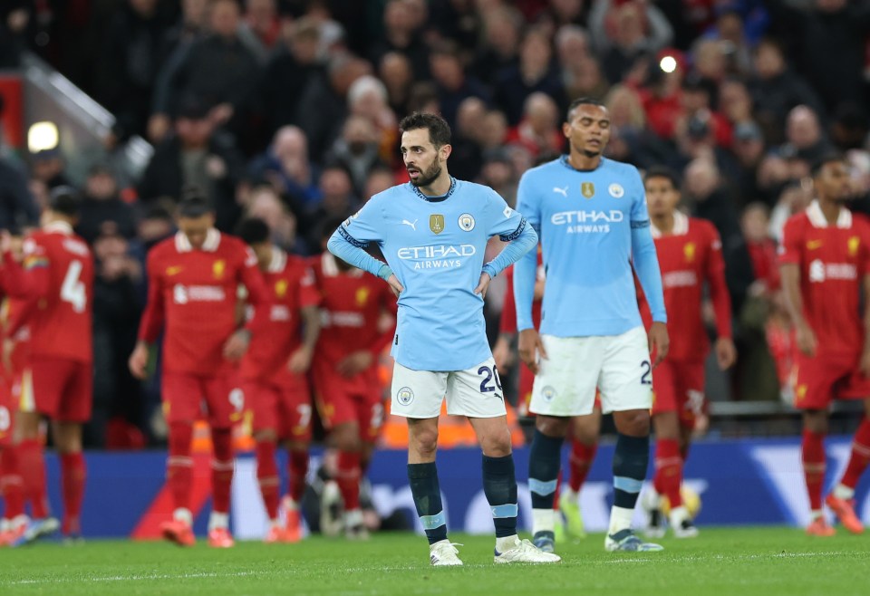 City have lost four league matches in a row for the first time since 2008