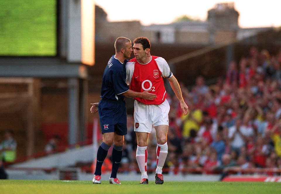 Beckham played in Keown's Arsenal testimonial