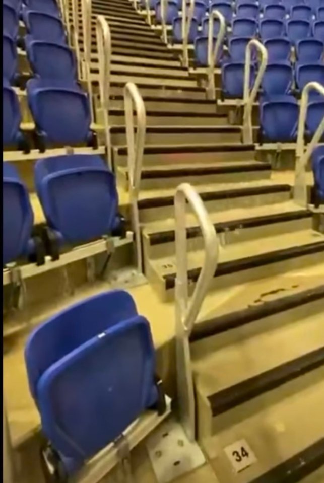 A leak caused the severe flooding as water flooded the stairways