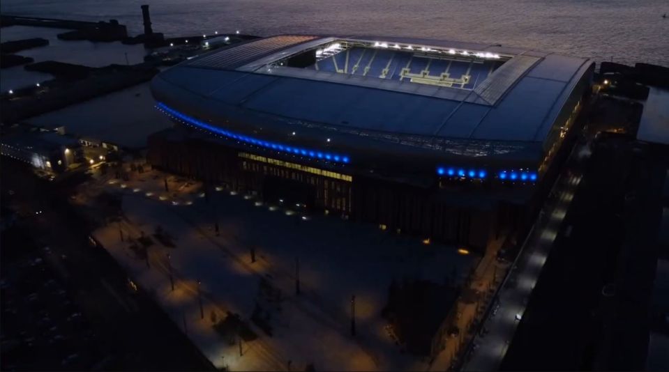 Everton's £800m stadium is nearing completion