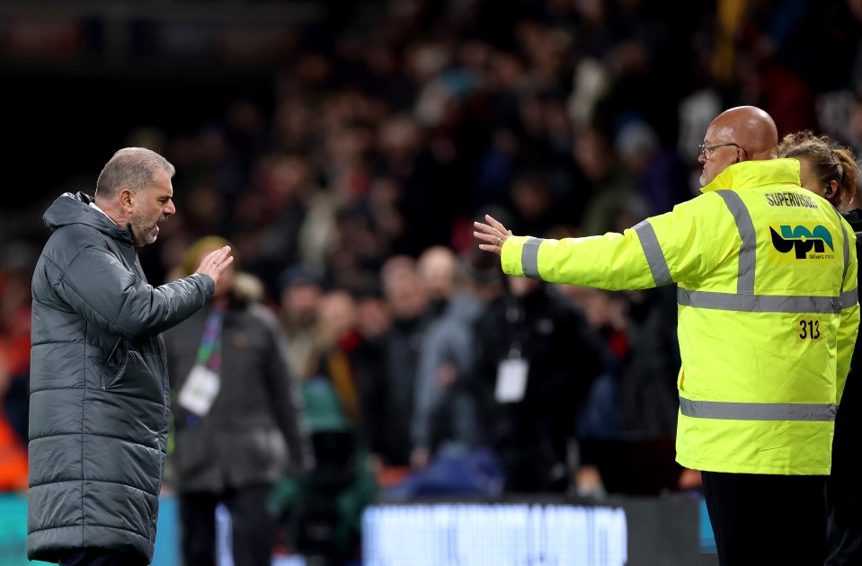 Postecoglou was then involved in a confrontation with fans