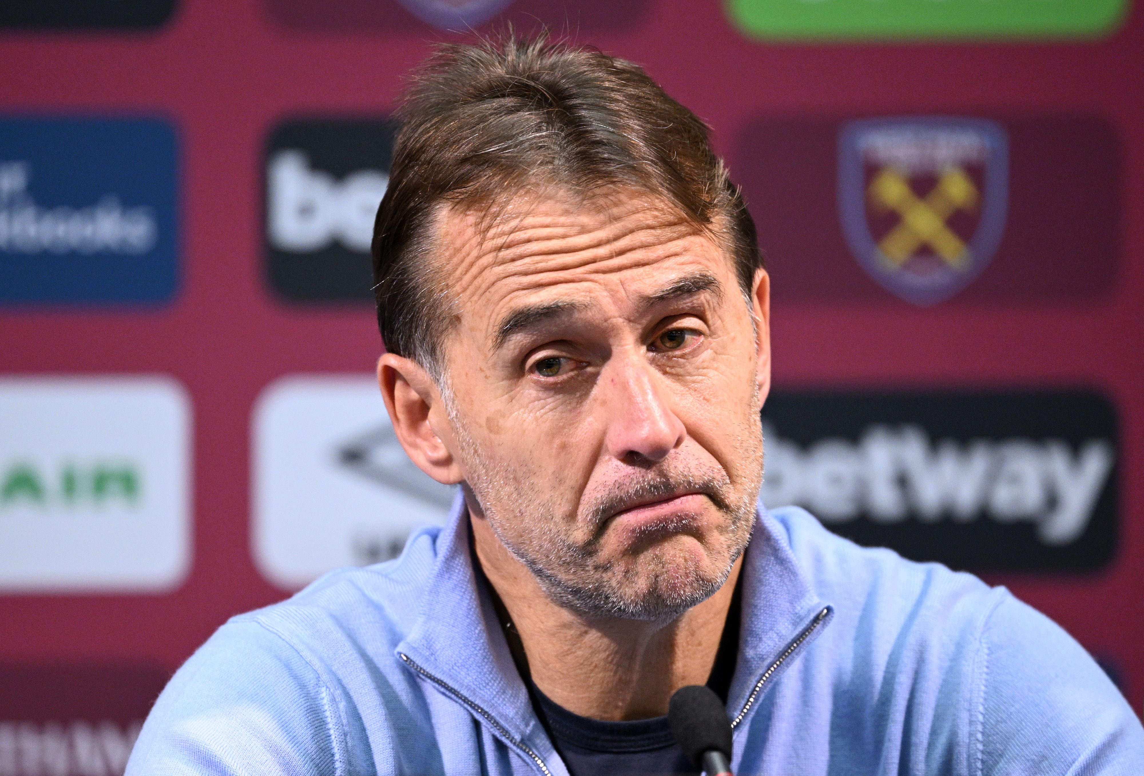 West Ham United manager Julen Lopetegui