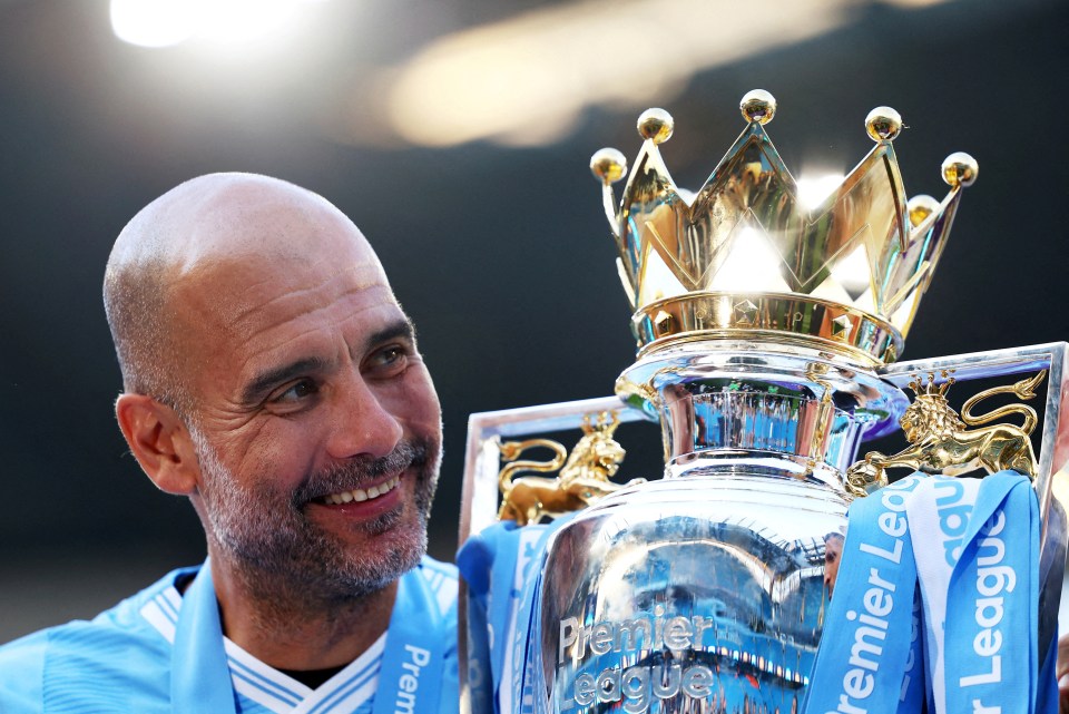 Guardiola's side have won the last four Premier League titles