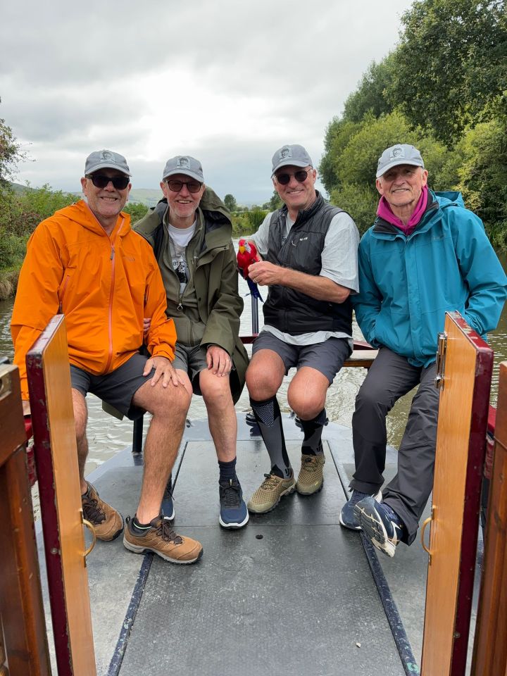 Pearson posted this snap of him on a canal boat recently