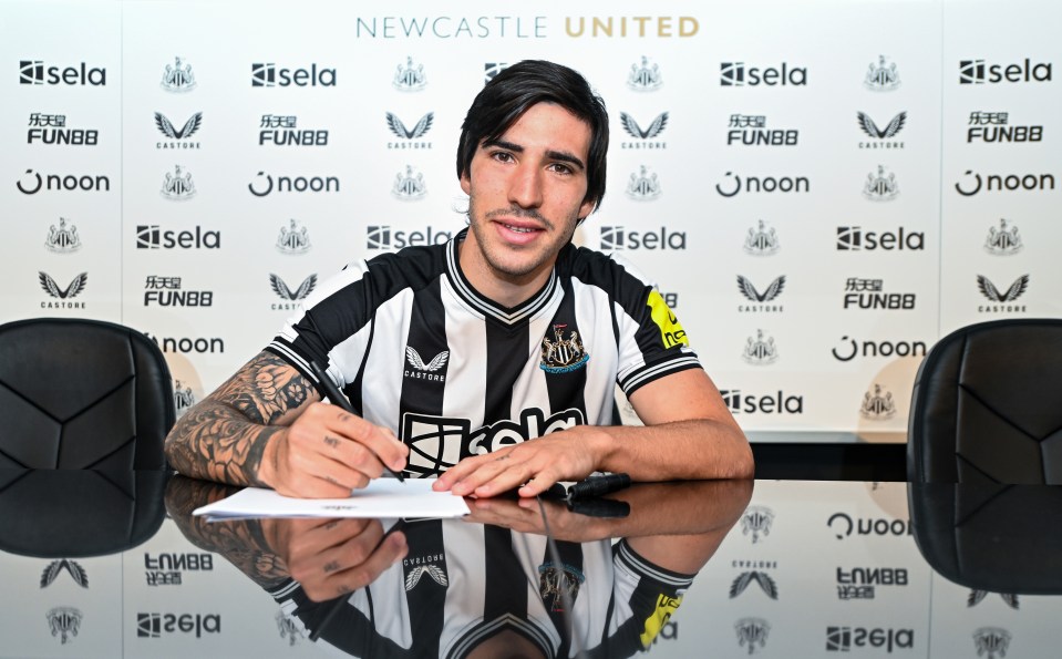 Newcastle signed Tonali for £55m, making him the most expensive Italian player of all time