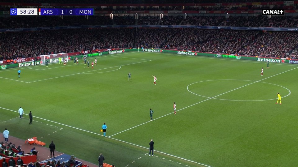 Monaco had a clever way of keeping Arsenal on their toes at attacking corners