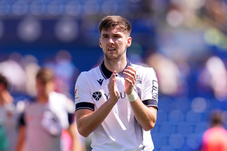 Tierney's season at Real Sociedad was disrupted by injuries