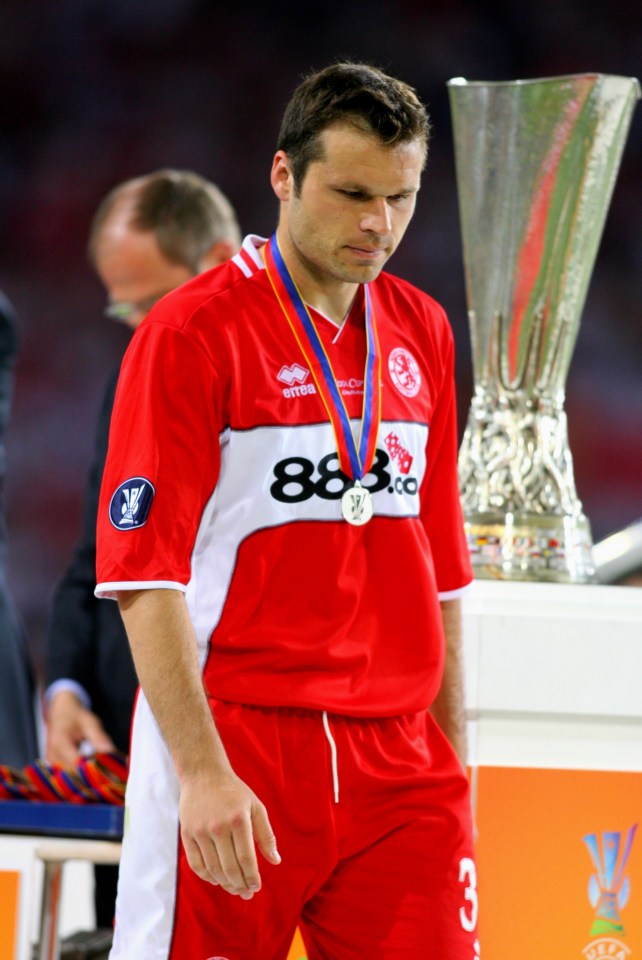 Although he didn't win a trophy in England - the closest he came was the UEFA Cup final with Boro