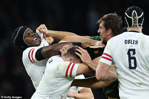 England's Maro Itoje (left) and South Africa's Eben Etzebeth (right) are set to have another thrilling face off