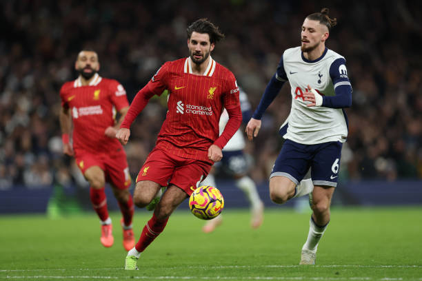 Radu Dragusin in action for Tottenham