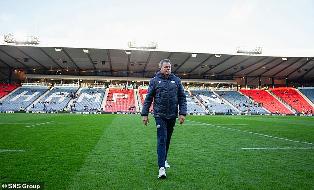 Everitt takes a look around Hampden ahead of the 1872 Cup clash