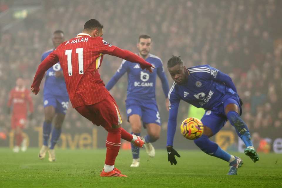 Leicester lost to Liverpool at Anfield on Boxing Day