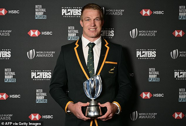 Pieter-Steph du Toit won the World Rugby Player of the Year award for a second time