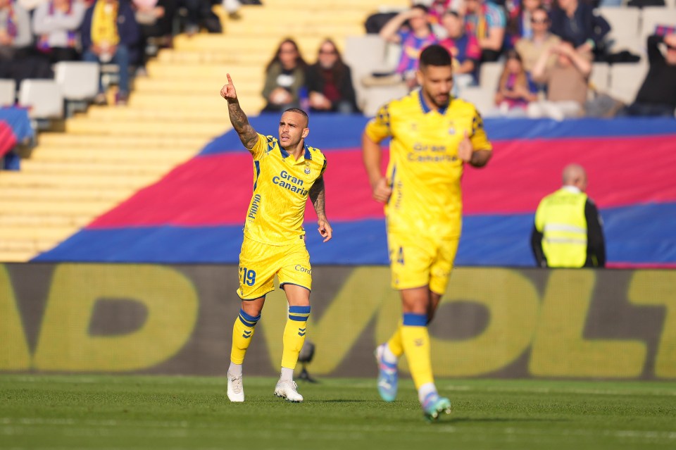 Former Everton forward Ramirez scored the opener for Las Palmas