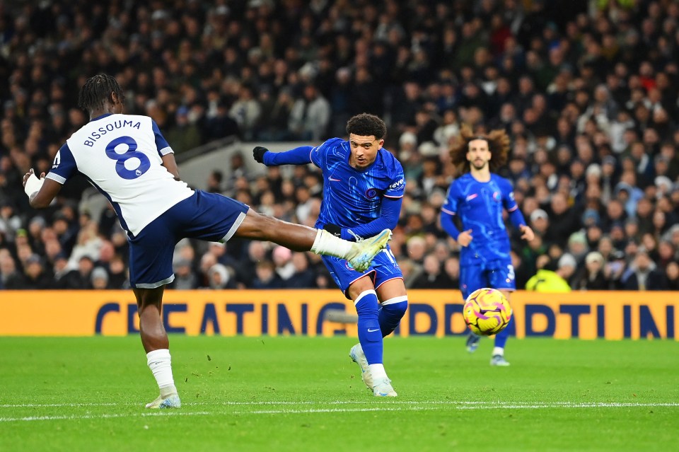 Sancho's goal was not the only contribution of his that Chelsea fans celebrated