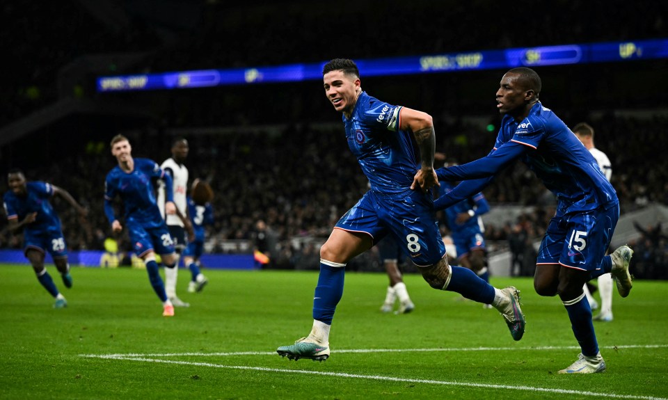 Fernandez scored Chelsea's third against Tottenham on Sunday