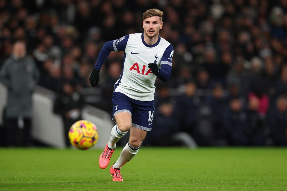 Werner faield to make any impact and was hauled off at half time against Rangers