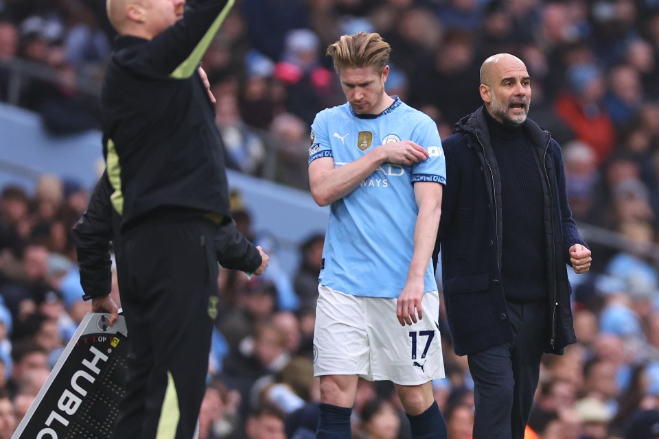 De Bruyne came off the bench as City were held to a 1-1 draw against Everton