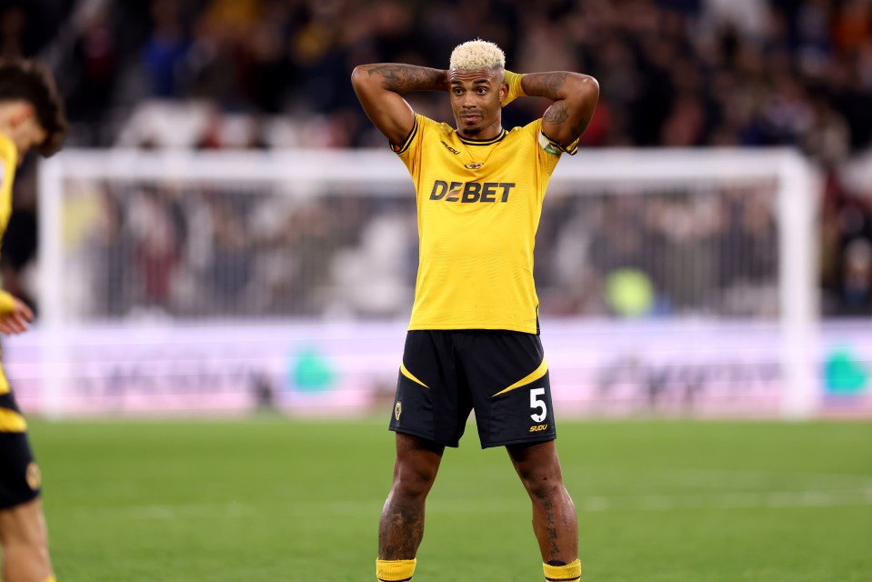 Lemina skippered Wolves in a 2-1 loss to West Ham on Monday