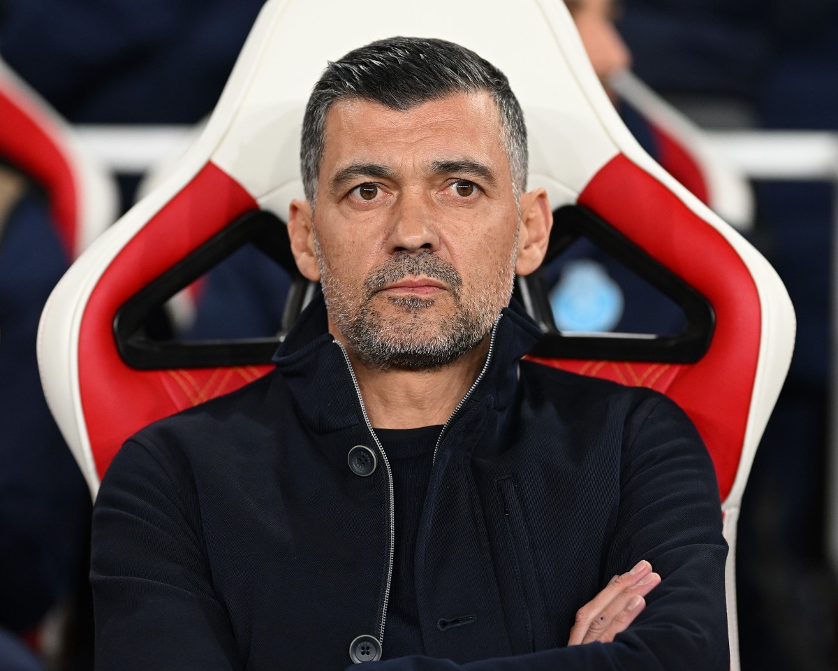 Sergio Conceicao during Porto's game against Arsenal last season