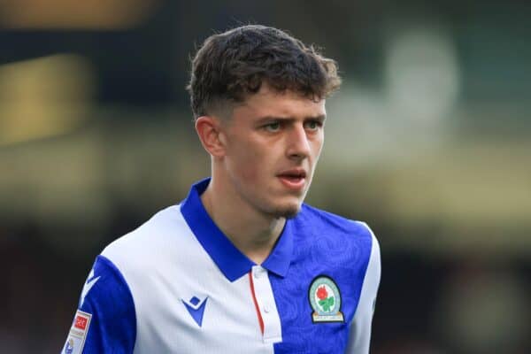 2Y3KM77 Blackburn Rovers' Owen Beck looks on during the Sky Bet Championship match at Ewood Park, Blackburn. Picture date: Saturday September 14, 2024.