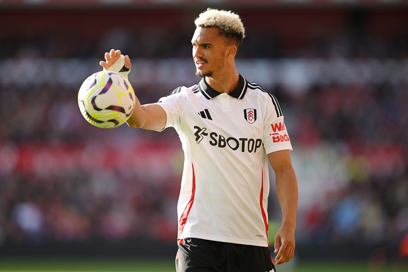 Antonee Robinson in action for Fulham