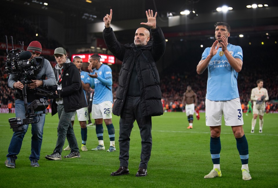 Guardiola reminded the Liveprool fans at how many Premier League titles he has won