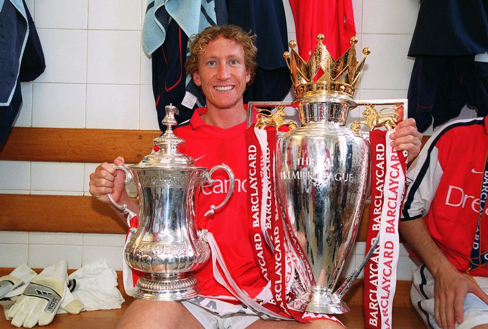 Parlour won 12 trophies at Arsenal, including three Premier League titles