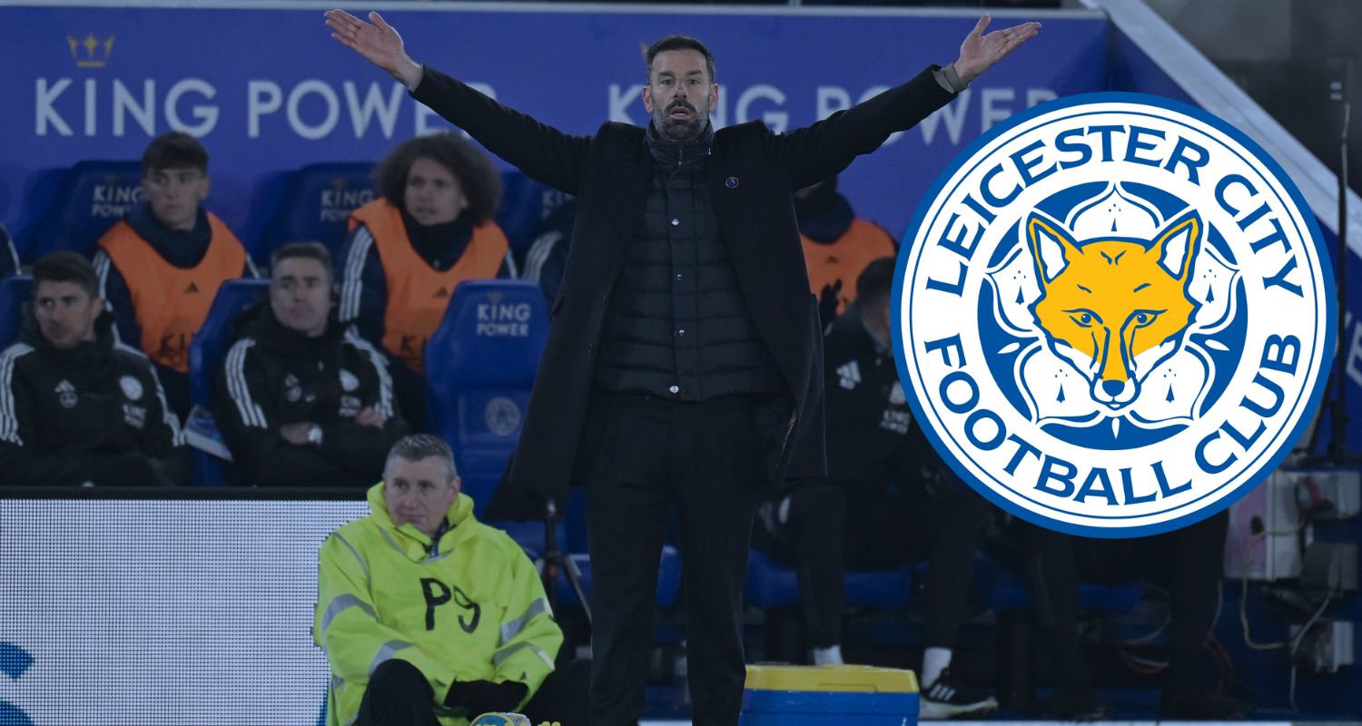 Leicester manager Ruud van Nistelrooy.